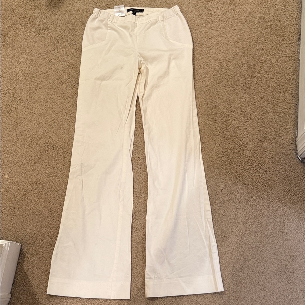 BCBGMaxAzria Cream Flare Jeans